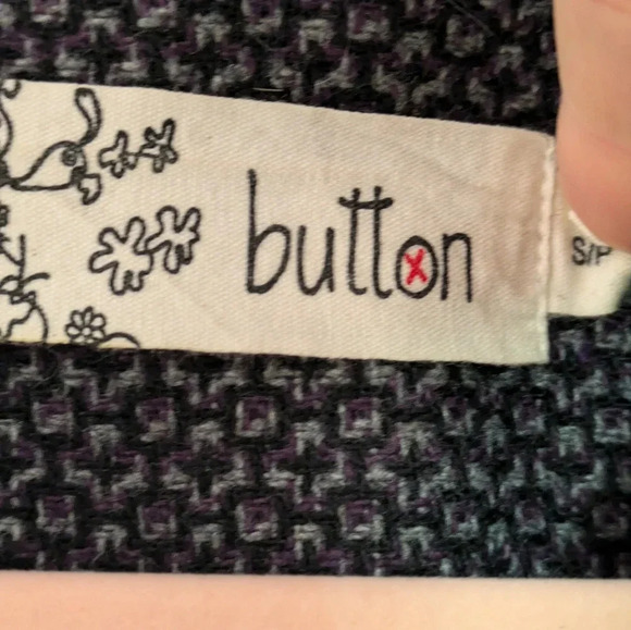CLEARANCE//Button Wool  Blend Puff Sleeve Belted Y2K Dress - Picture 8 of 11